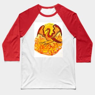 Phoenix in Flames Baseball T-Shirt